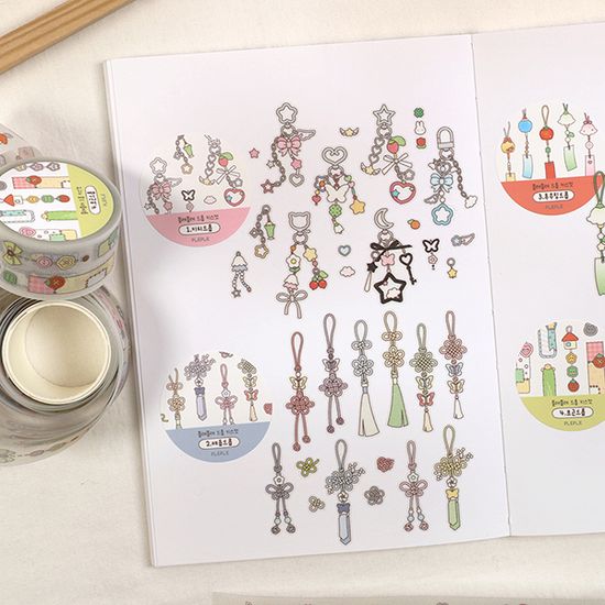 드롭 키스컷 테이프 (4종)