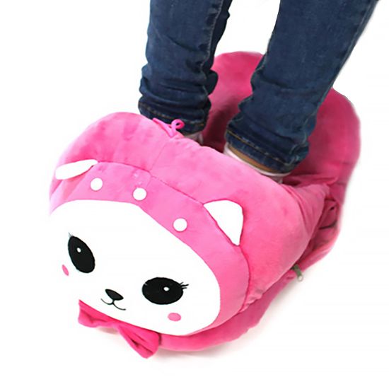  빅 핑크 고양이 USB 온열 발난로 풋워머 발난로쿠션