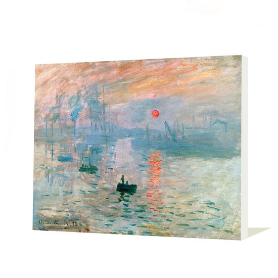 모네 - 인상 : 해돋이, 캔버스 액자 