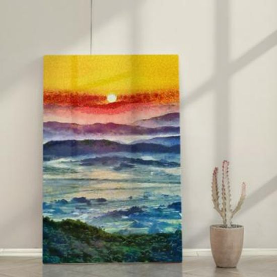 ig997-폼아크릴액자38CmX58Cm_그림효과노을풍경