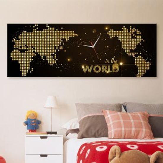 ct125-인더월드_세계지도_대형노프레임벽시계