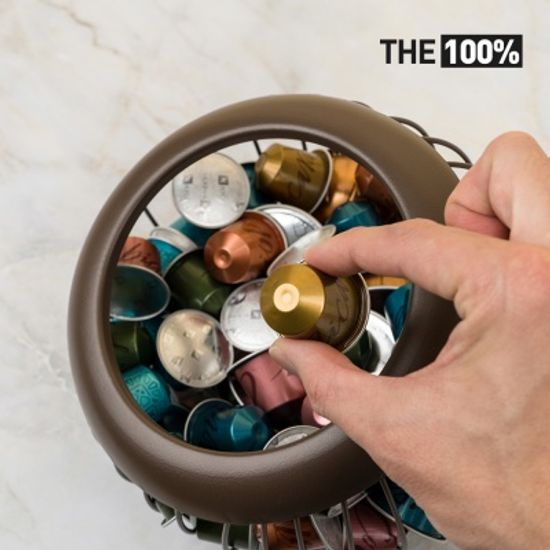 THE100% 네스프레소 호환 캡슐 커피 보관함 써클 바구니 홀더 거치대 돌체구스토 버츄오 일리