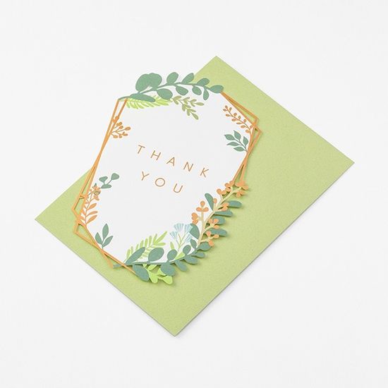 Card Laser cutting - Leaves