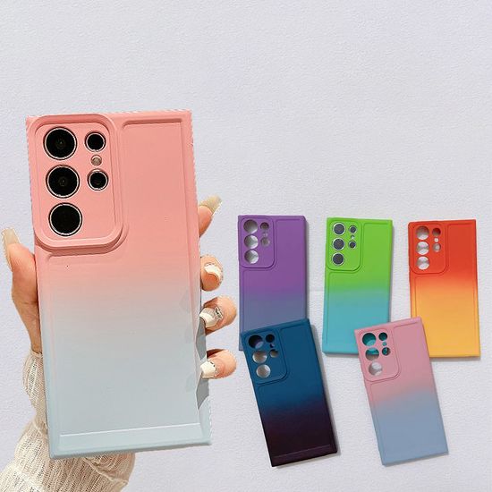 갤럭시 s24 s23 s22 컬러 그라데이션 실리콘 폰케이스