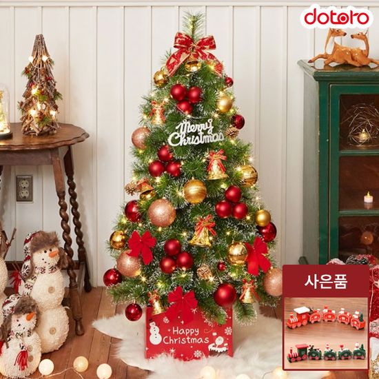 [단독] 크리스마스 120cm 트리 모음+원목기차 선물