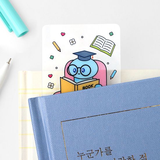 청사 초롱이 투명 책갈피 북마크