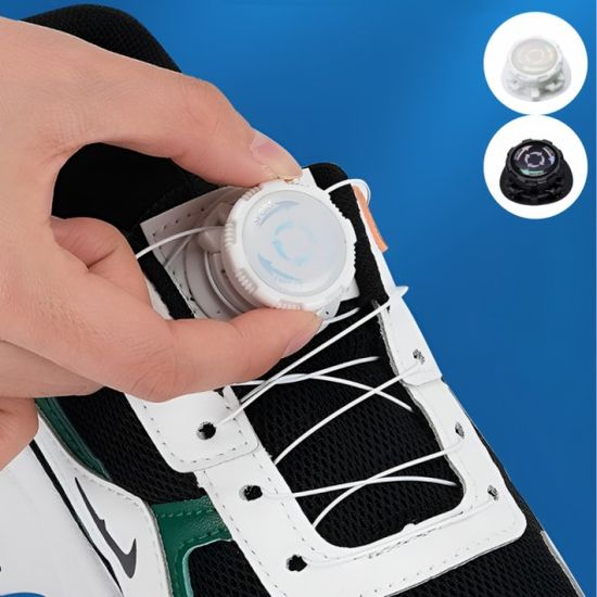 다이얼 신발끈 매듭없는 버클 운동화 끈 2P