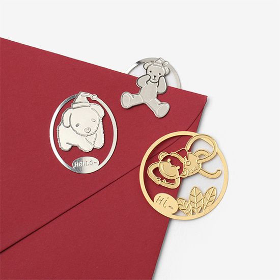 크리스마스 따뜻한 인사 북마크 카드