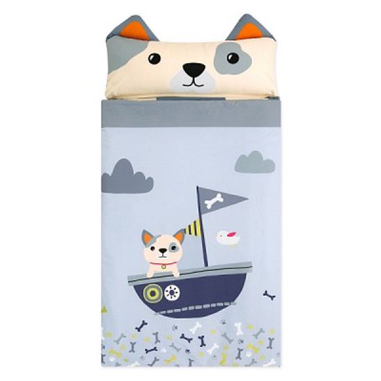 어린이집 사계절 일체형 낮잠이불 - 강아지