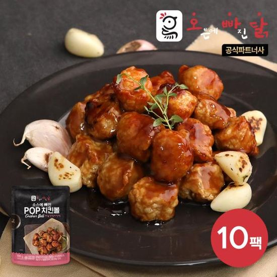 [오빠닭] 소스에 빠진 POP치킨볼 100g 10팩
