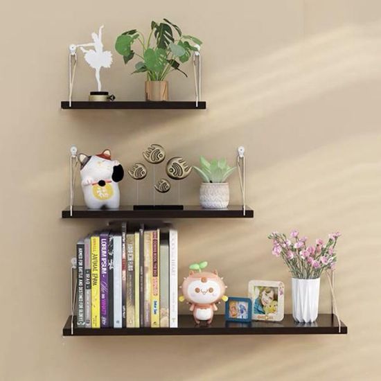 무타공 벽걸이 벽선반 수납 블랙 색상 3종세트 N027