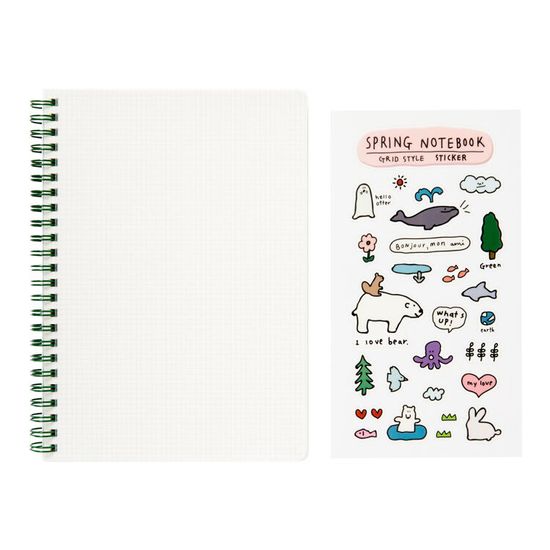 아트박스 북극곰 스프링노트