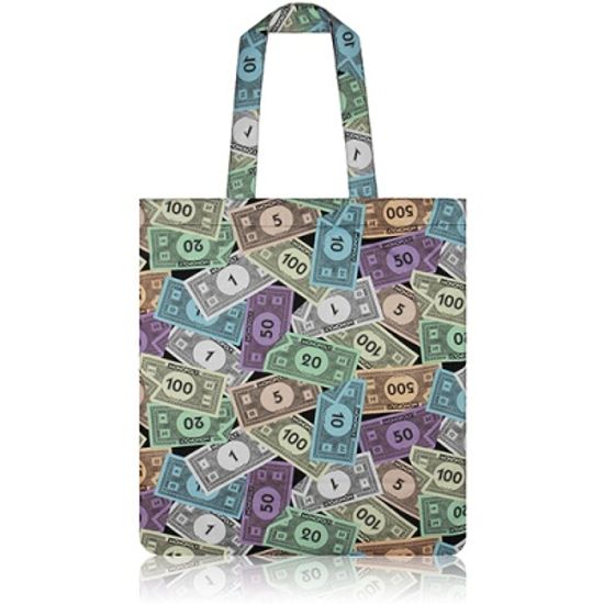 nother Monopoly Money Flat Tote Bag / 나더 모노폴리 플랫 토트백