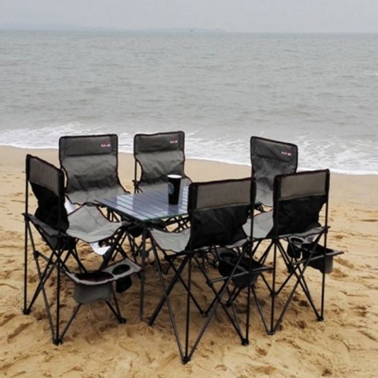 캠핑용 접이식 6인 테이블 의자세트 Q15420(2type)