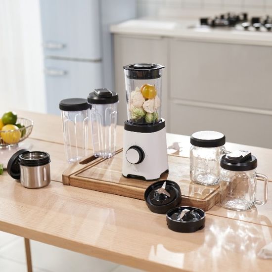 [요아이] 미니 블렌더 믹서기 YMB-232FWH (용기 6종)