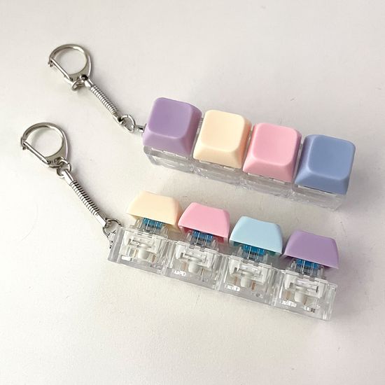 키보드키링 키캡키링 기계식 청축 딸깍이 열쇠고리 