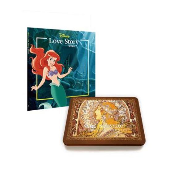 러브스토리 컬러링북 + 50색 틴케이스 색연필