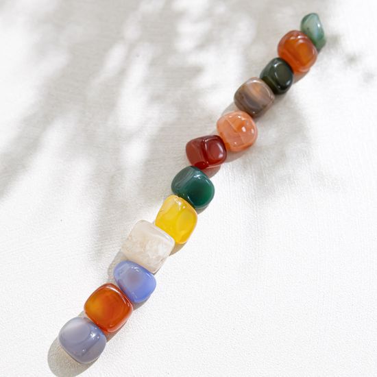 고급 보석 자갈 마노 스톤 테라리움 500g (12~15mm)