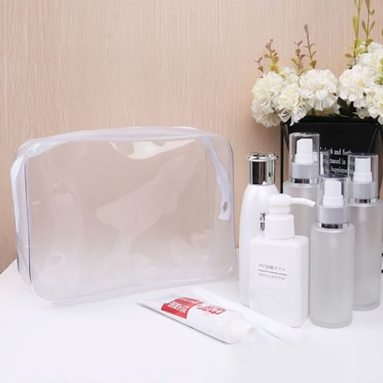 클린 사각 투명 파우치/ 물놀이 수영가방