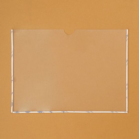 투명 아크릴 부착용 알림판(가로)/안내판 게시판