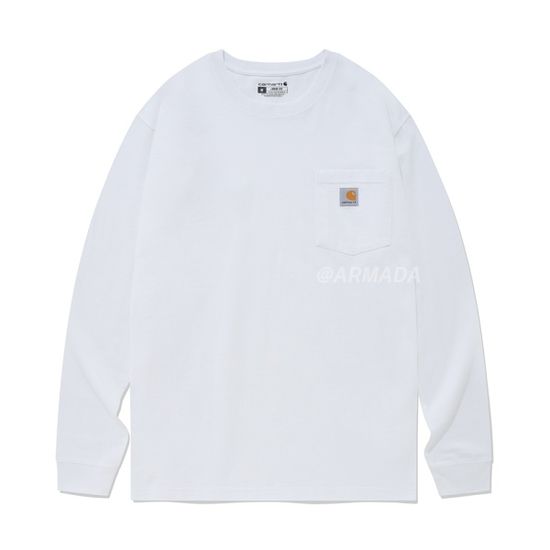 칼하트 K126 워크웨어 포켓 긴팔티셔츠 (8colors)