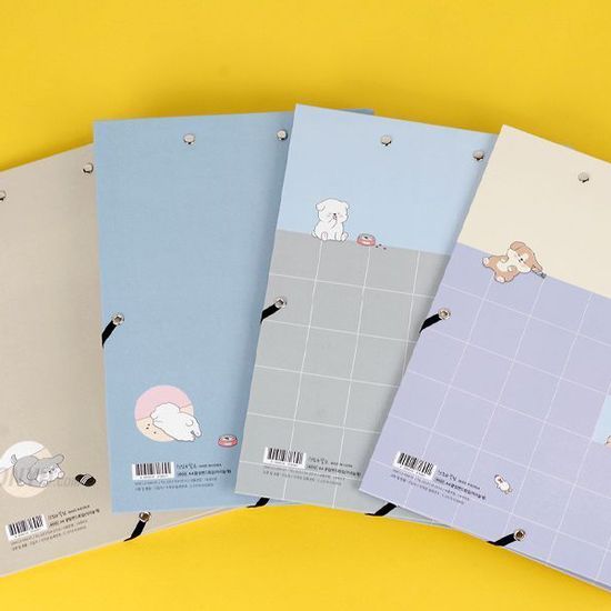 꿈드림22 쓰임앤끌림 이리눕개 A4 클립밴드 커버화일