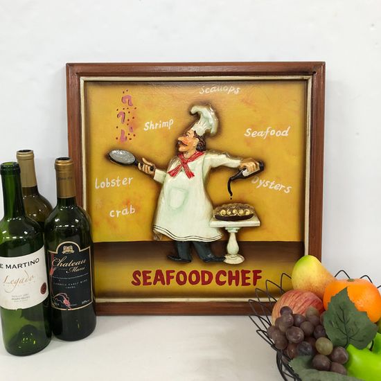 이탈리안 레스토랑 쉐프 장식 액자