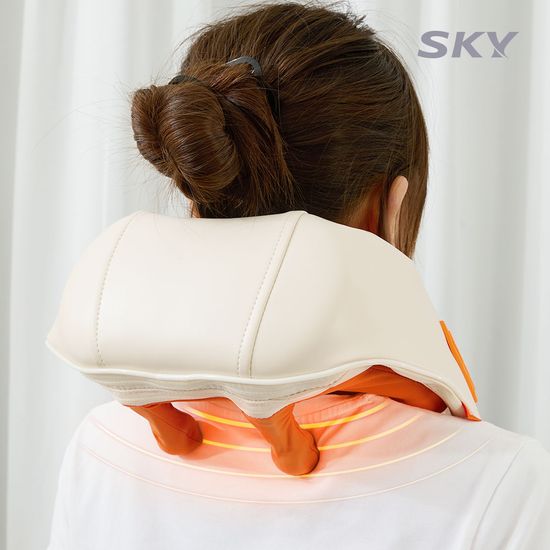 스카이 8헤드 온열 목 어깨 무선 마사지기 EM20