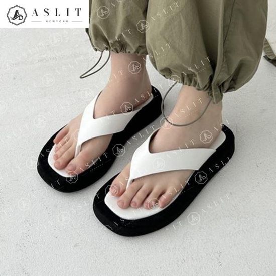 [애슬릿]데일리 코디 스웨이드 쪼리 슬리퍼 뮬