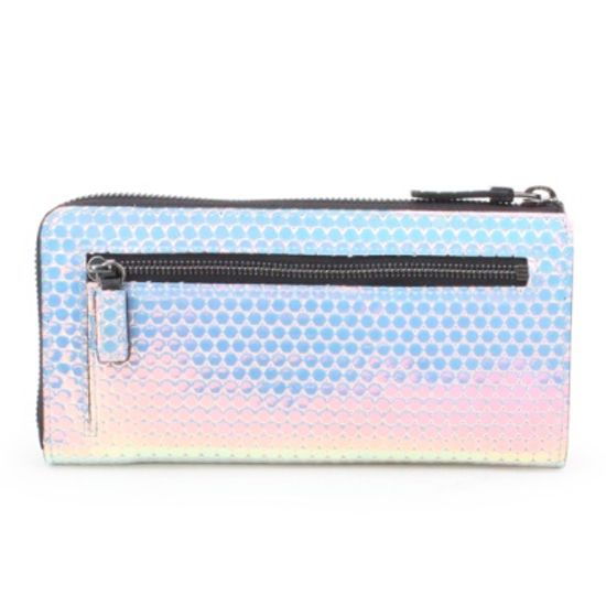 [피에스메리제인]지퍼 장지갑 - metal white