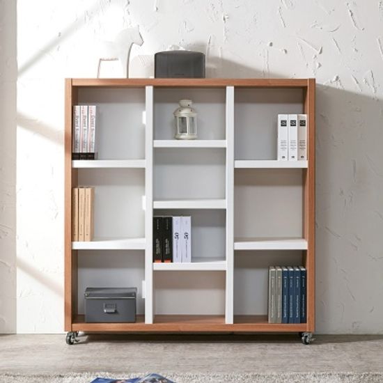 데얼 이동식 오픈 와이드 3단 책장 1200 (착불)