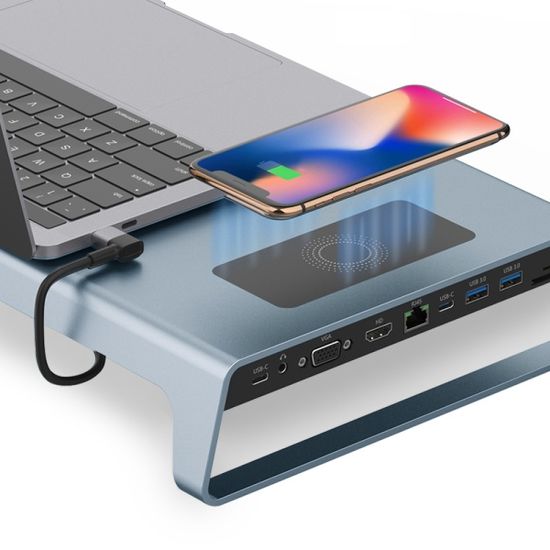 바이링크 2세대 C타입 무선충전 9in1 노트북 멀티허브