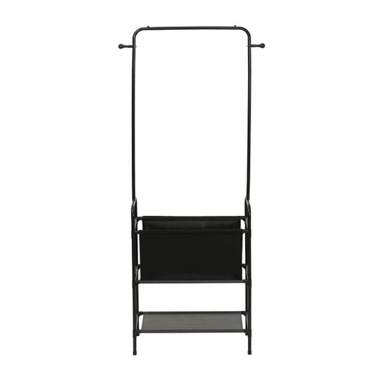 라이프홈 2단 선반 행거(블랙) 스탠드옷걸이
