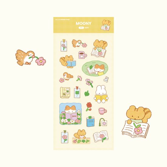[꾸밍] MOONY 씰스티커_꽃갈피