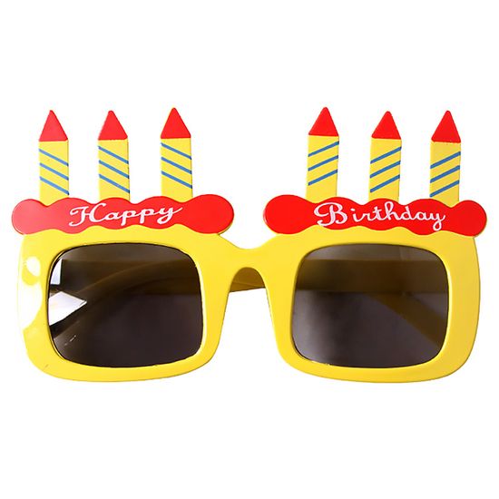 해피버스데이 생일 축하 안경 케이크 파티 선글라스