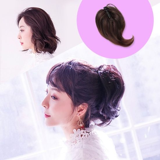 볼륨 포니테일 가발 집게핀