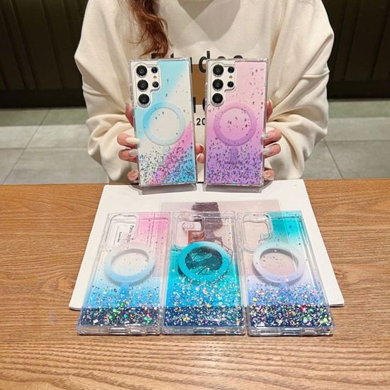 갤럭시 S23 S22 맥세이프 그라데이션 글리터 케이스