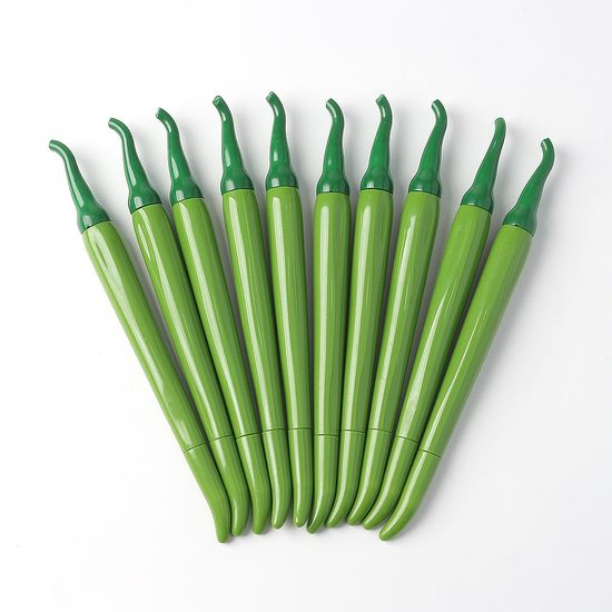 초록 고추 중성볼펜 10p세트(0.5mm) 필기볼펜