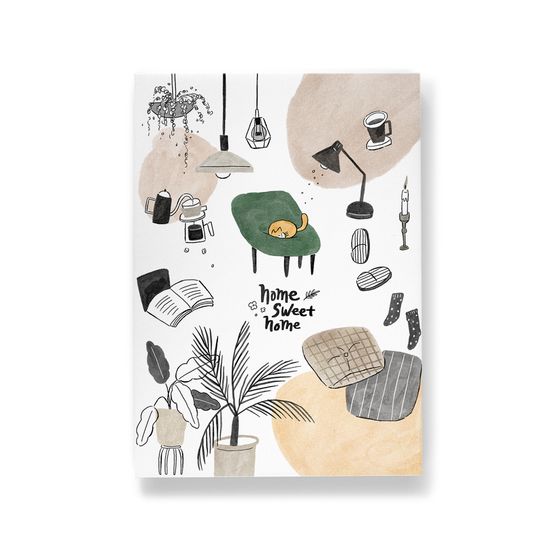 달콤한 나의 집 (Art Print) / 일러스트 액자
