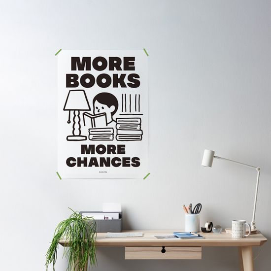 책을 읽자 5 M 인테리어 포스터 독서 도서관 학교 