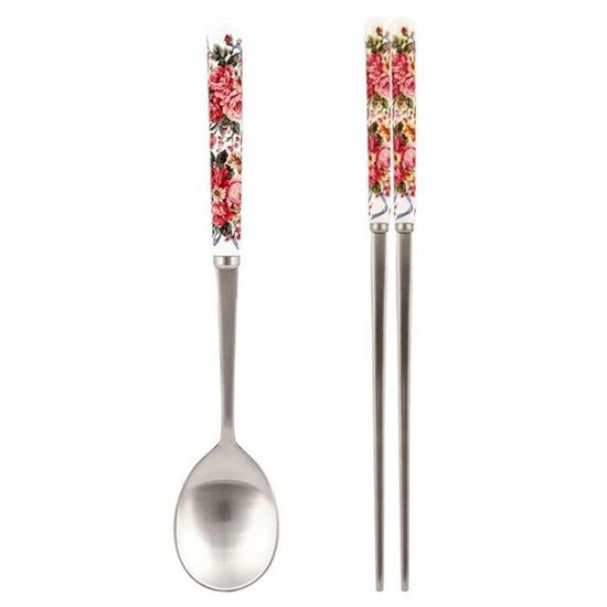 허니문 로즈 도자기 수저(WFII0UB)