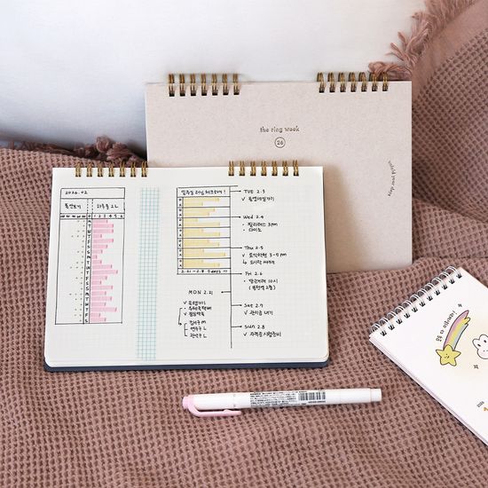 오첵 2026 날짜형 위클리플래너 더링위크
