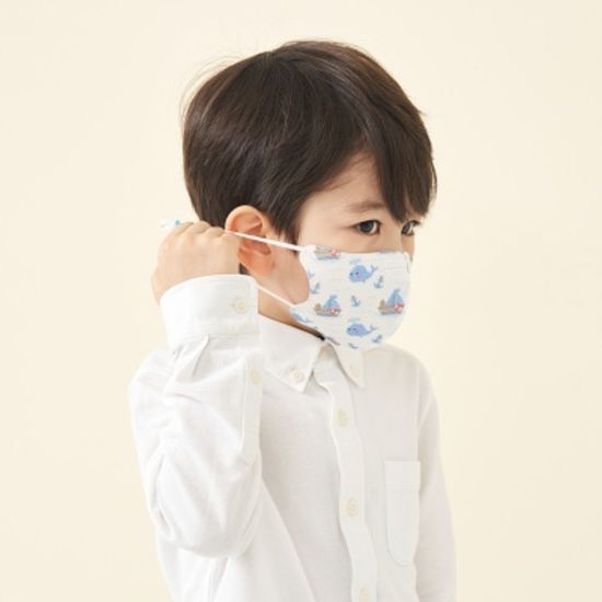 꼬마펭귄 국내산 유아 어린이 캐릭터 마스크 아이다움