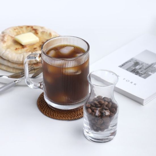 러델 칼립소 스트라이프 유리 머그 390ml
