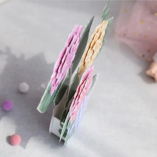 수국 화분 입체카드