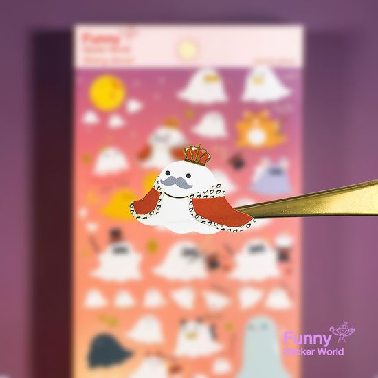 퍼니스티커 AT-206 러블리고스트 아트지 데코 스티커