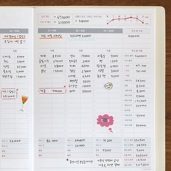 2026 생활의 온도 커버형 가계부 (날짜형)