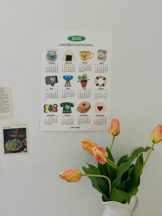 2026 포스터 달력 2026년 오브제 믹스 달력