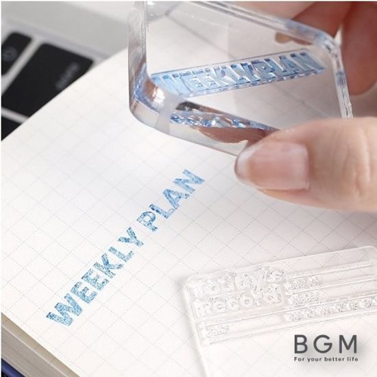 [BGM]다꾸-클리어 스탬프(기록/효율/플래닝)/BT-CS071