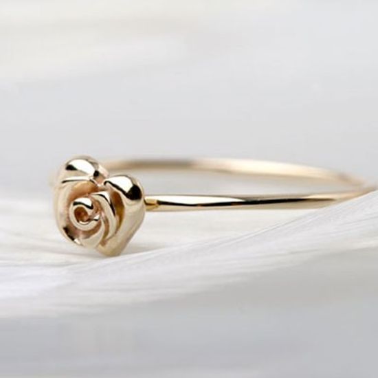 [러쉬룸][시스터시스터 / sistersister] 로즈하트 14K 골드 반지